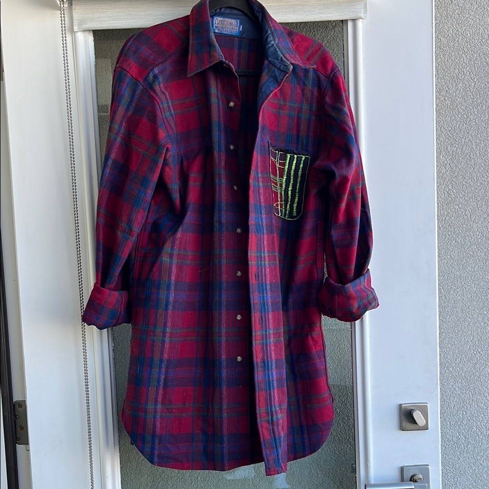 Pendleton Plaid Button-Up Shirt